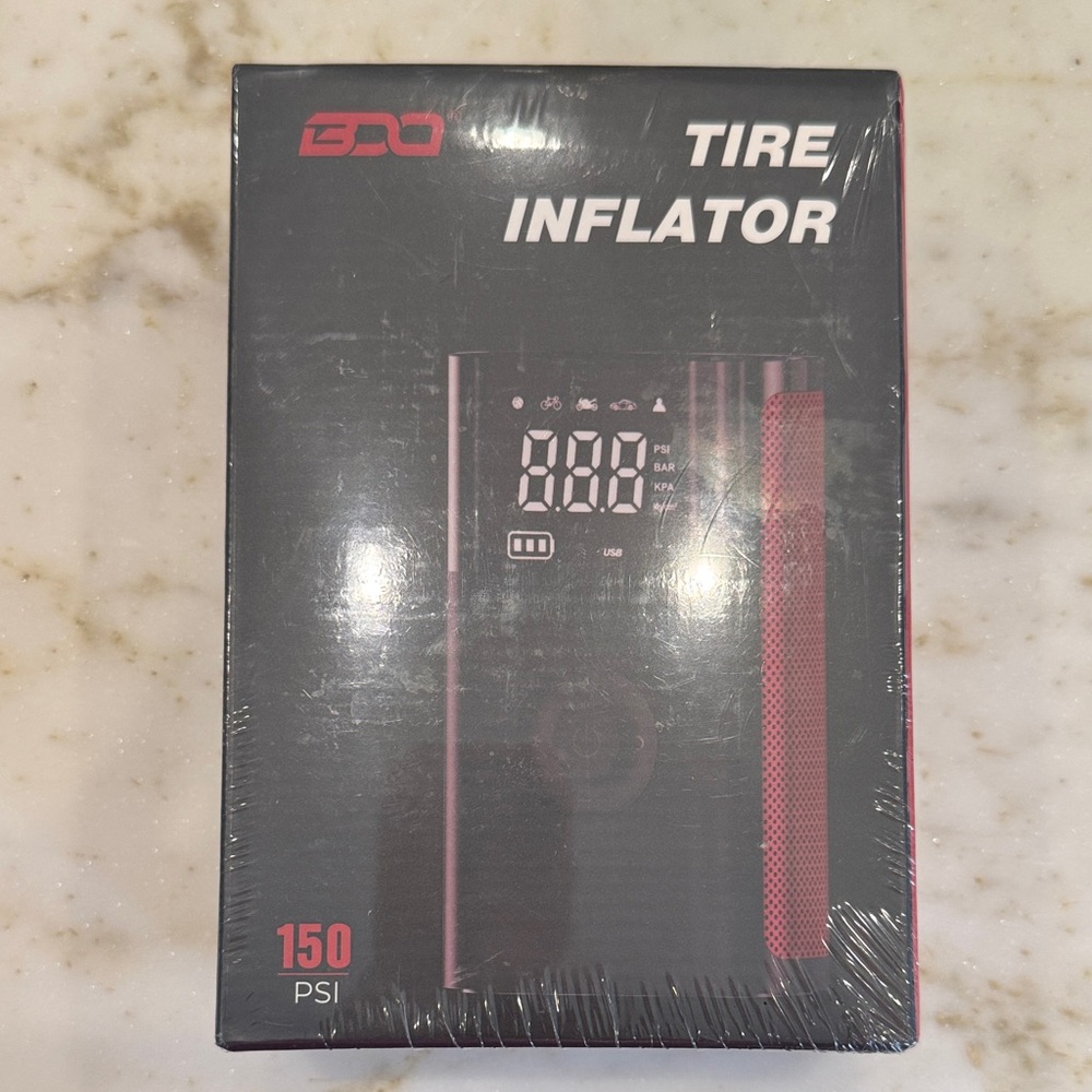 BDO Portable Tire Inflator with Digital Display BNWT